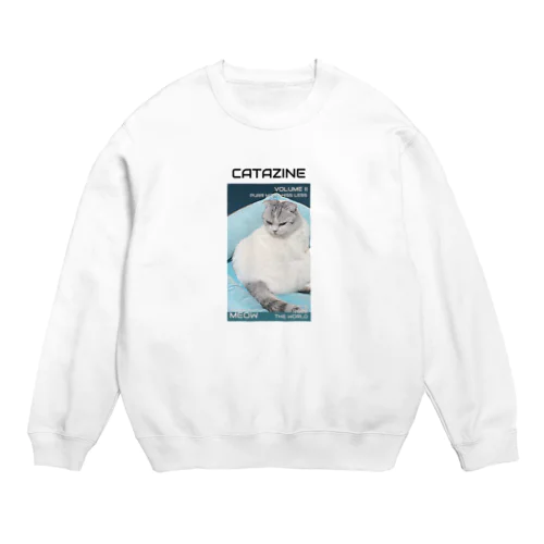 ある意味　猫中心 Crew Neck Sweatshirt