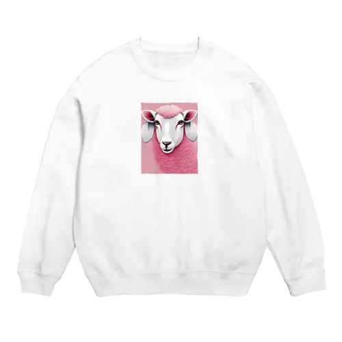 funky pink Crew Neck Sweatshirt