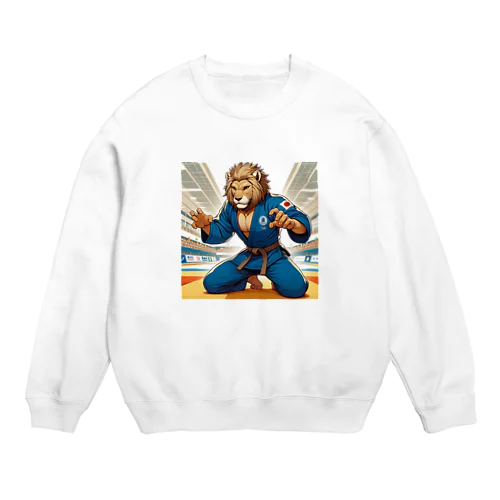 ライオン柔道師範 Crew Neck Sweatshirt