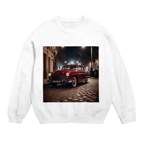 レトロな車 Crew Neck Sweatshirt