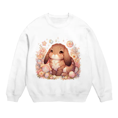 ゆめかわうさぎ茶6 Crew Neck Sweatshirt