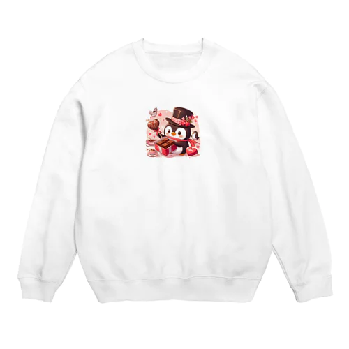 チョコプレゼンツペンギン Crew Neck Sweatshirt