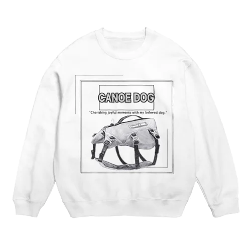 CANOE　DOG　ライフジャケット Crew Neck Sweatshirt