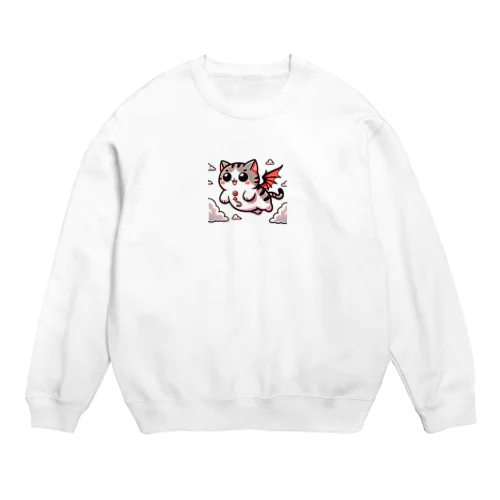 悪魔でも猫🐾2 Crew Neck Sweatshirt