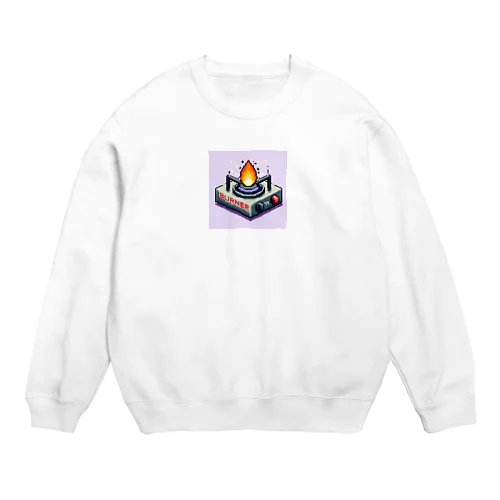 ドット絵「ガスバーナー」 Crew Neck Sweatshirt