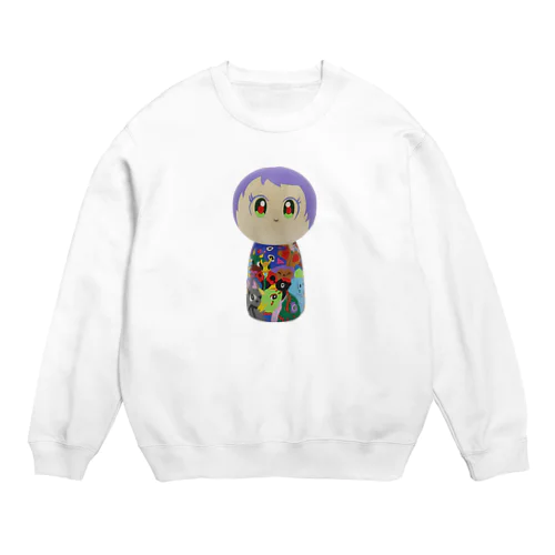 こけしガールズ　リボンちゃん Crew Neck Sweatshirt