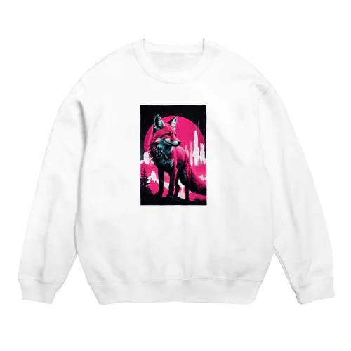 トワイライトフォックス・ピンクハント Crew Neck Sweatshirt