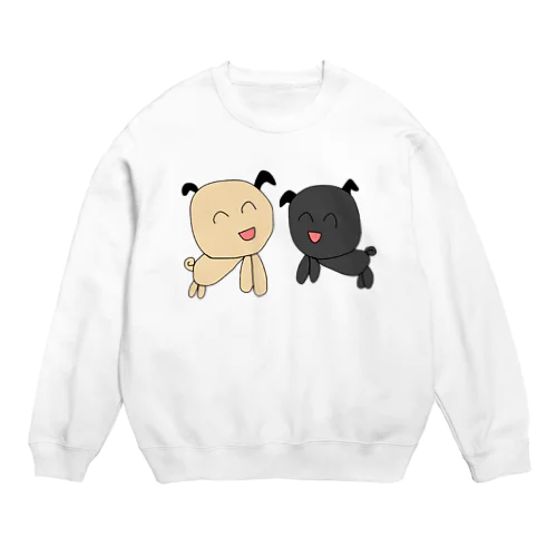 ぱぐちゃん ふたり Crew Neck Sweatshirt