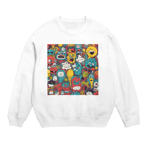 ユーモアやポップなグッズ2 Crew Neck Sweatshirt