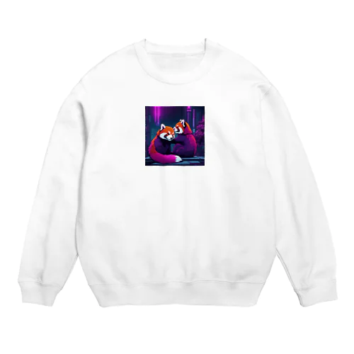 ネオンレッサーパンダ Crew Neck Sweatshirt