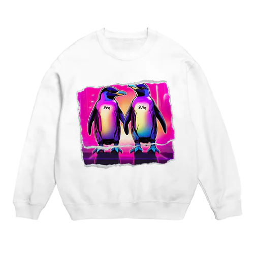 【Neon Animals】仲良しPENGUIN🐧 Crew Neck Sweatshirt