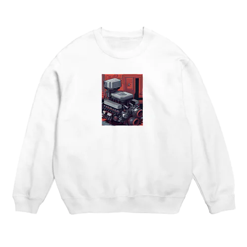 こっくりと唸るエンジンマウント Crew Neck Sweatshirt