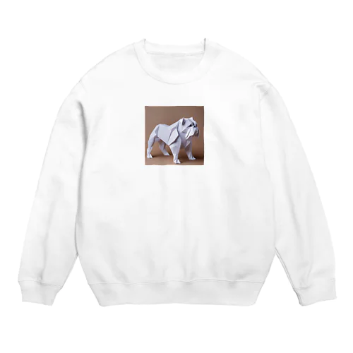 マッチョなブルドッグ Crew Neck Sweatshirt