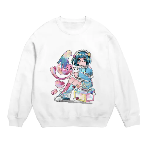 ふにゃわふわ Crew Neck Sweatshirt