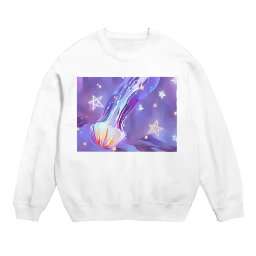 流れ星クラゲ Crew Neck Sweatshirt