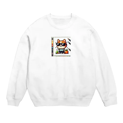 キャンバスネコ Crew Neck Sweatshirt