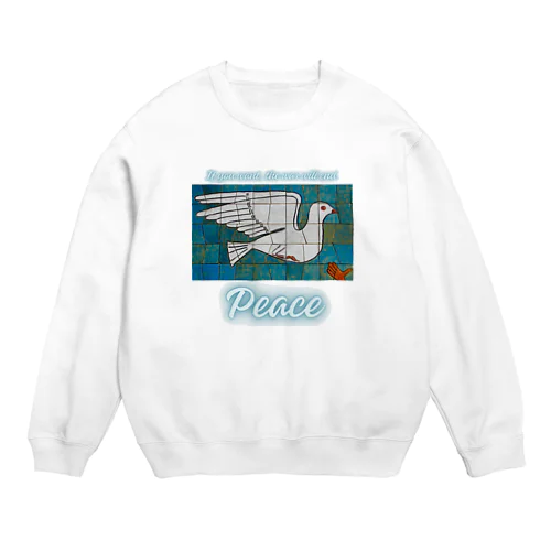 Peace　平和の鳩 Crew Neck Sweatshirt