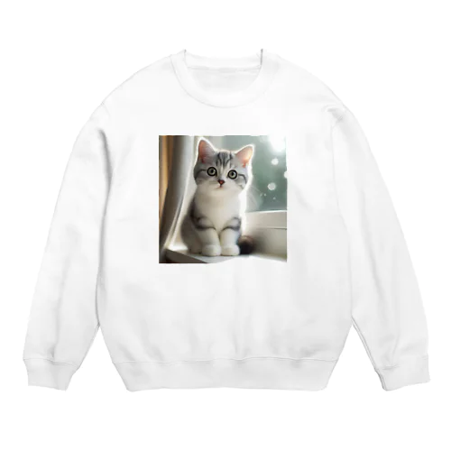 アメショちゃん Crew Neck Sweatshirt