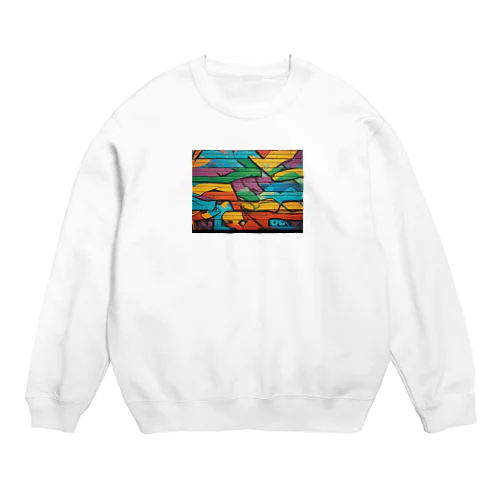 サイケデリックアート Crew Neck Sweatshirt