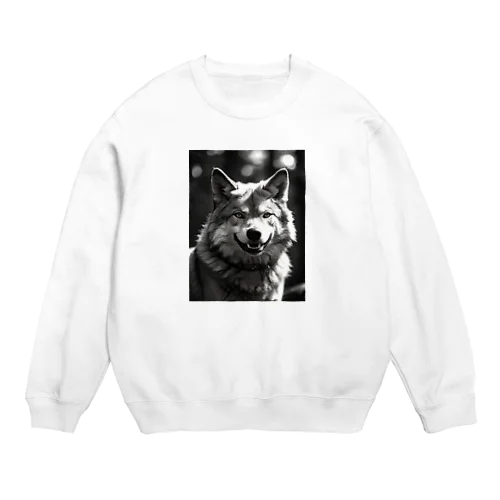 月下の狼 Crew Neck Sweatshirt