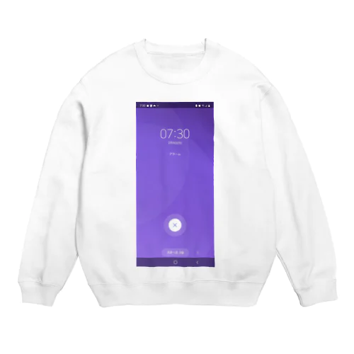 スヌーズ画面 Crew Neck Sweatshirt