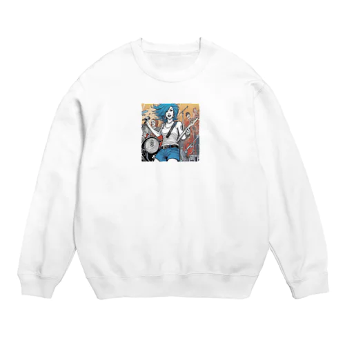 ロックシンガー Crew Neck Sweatshirt