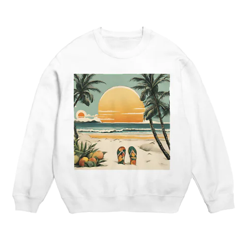 甘い爽やかなマンゴーのイラストグッズ Crew Neck Sweatshirt