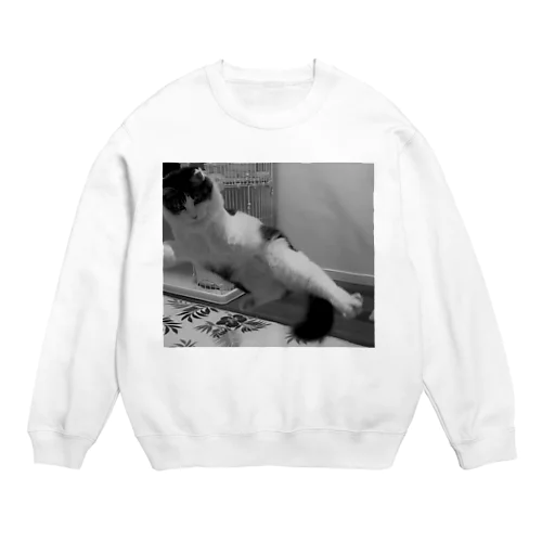 にゃんキック Crew Neck Sweatshirt