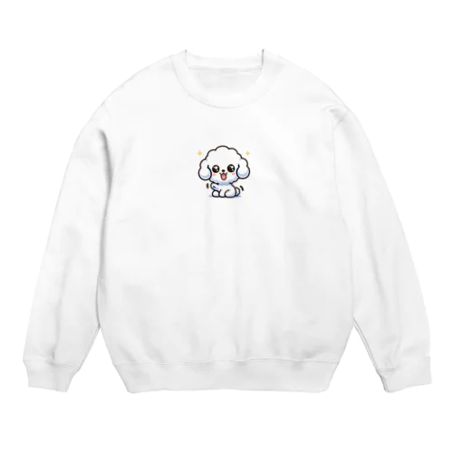 クリクリもふ犬 Crew Neck Sweatshirt