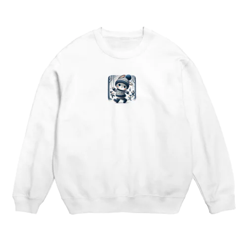 冬のうさぎくん Crew Neck Sweatshirt