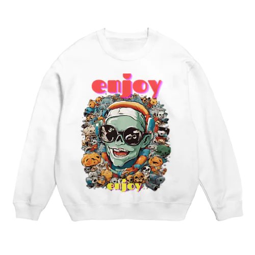 ENJOYしようゼ Crew Neck Sweatshirt