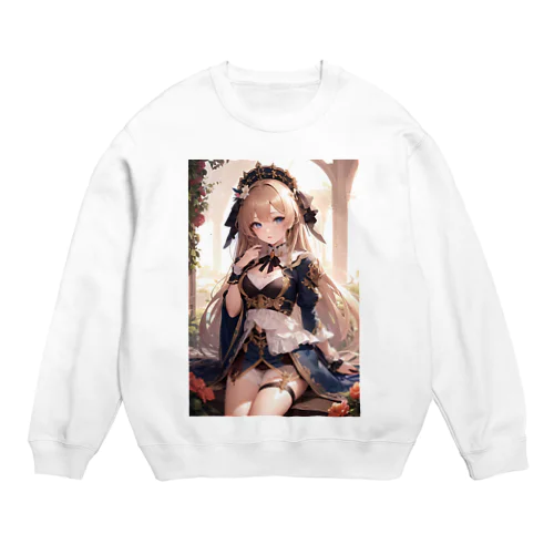 幻想的な女性 Crew Neck Sweatshirt