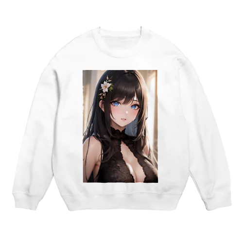 魅力的な女性 Crew Neck Sweatshirt