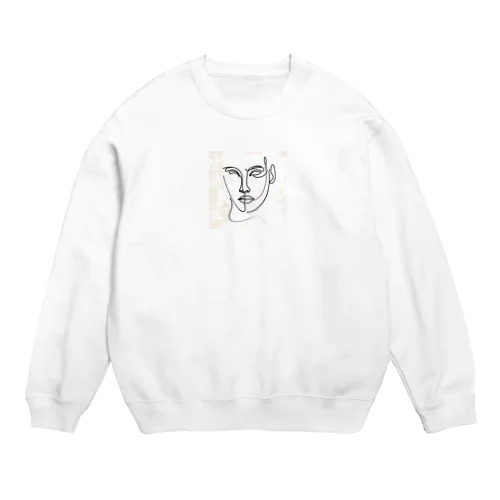 線画の人 Crew Neck Sweatshirt