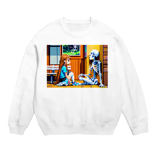 少女と骨 Crew Neck Sweatshirt