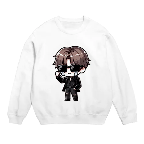 泣き男くん Crew Neck Sweatshirt