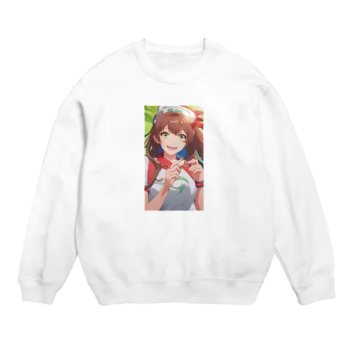 元気な女の子（オリジナル） Crew Neck Sweatshirt