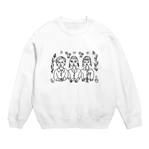 ガールズトークは永遠に Crew Neck Sweatshirt