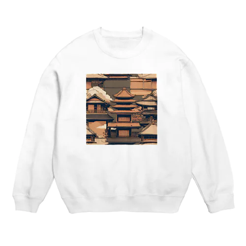 伝統的な日本の家屋 Crew Neck Sweatshirt