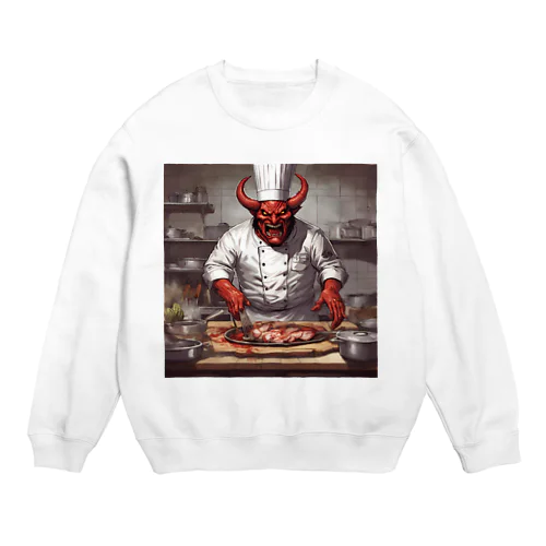 devil's cookingグッズ2 Crew Neck Sweatshirt