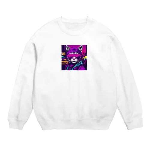 ROCKYCAT　サングラス２ Crew Neck Sweatshirt