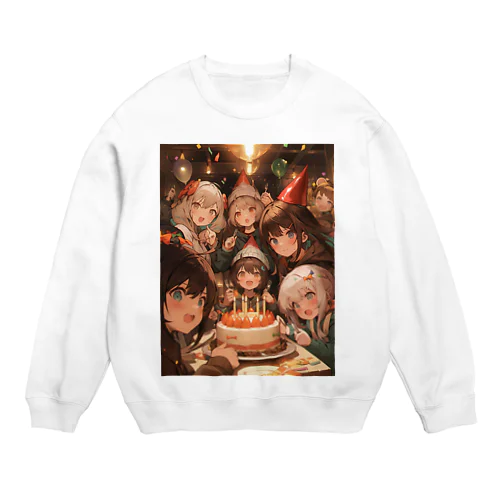 誕生日パーティーだ アメジスト 2846 Crew Neck Sweatshirt