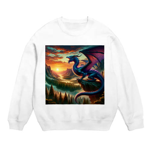 幸運のドラゴン Crew Neck Sweatshirt