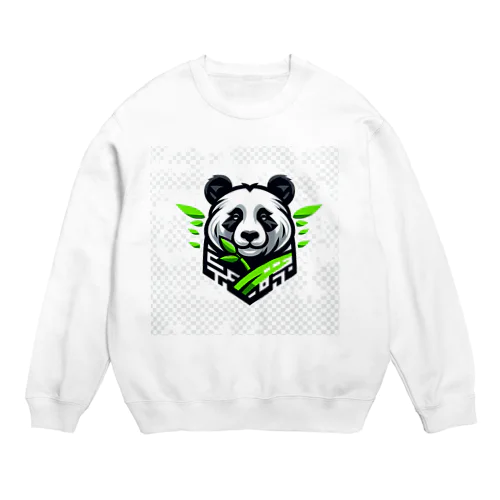 cool panda Crew Neck Sweatshirt