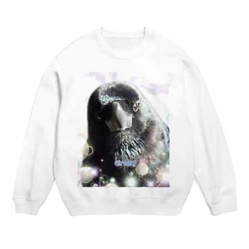 カラスのクッピ Crew Neck Sweatshirt