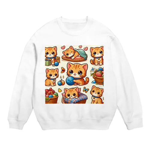 ねこニコばん Crew Neck Sweatshirt