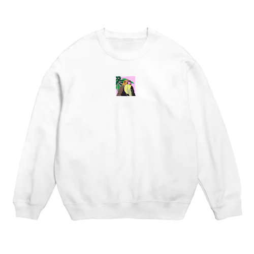 白髭さる Crew Neck Sweatshirt