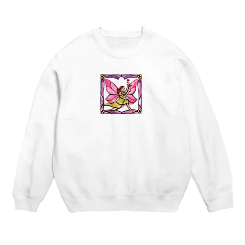 幸せを運ぶ妖精 Crew Neck Sweatshirt