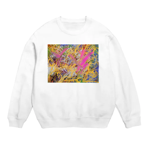 abstract Crew Neck Sweatshirt