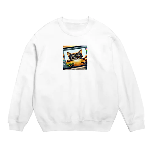 隠れんぼ達人 Crew Neck Sweatshirt